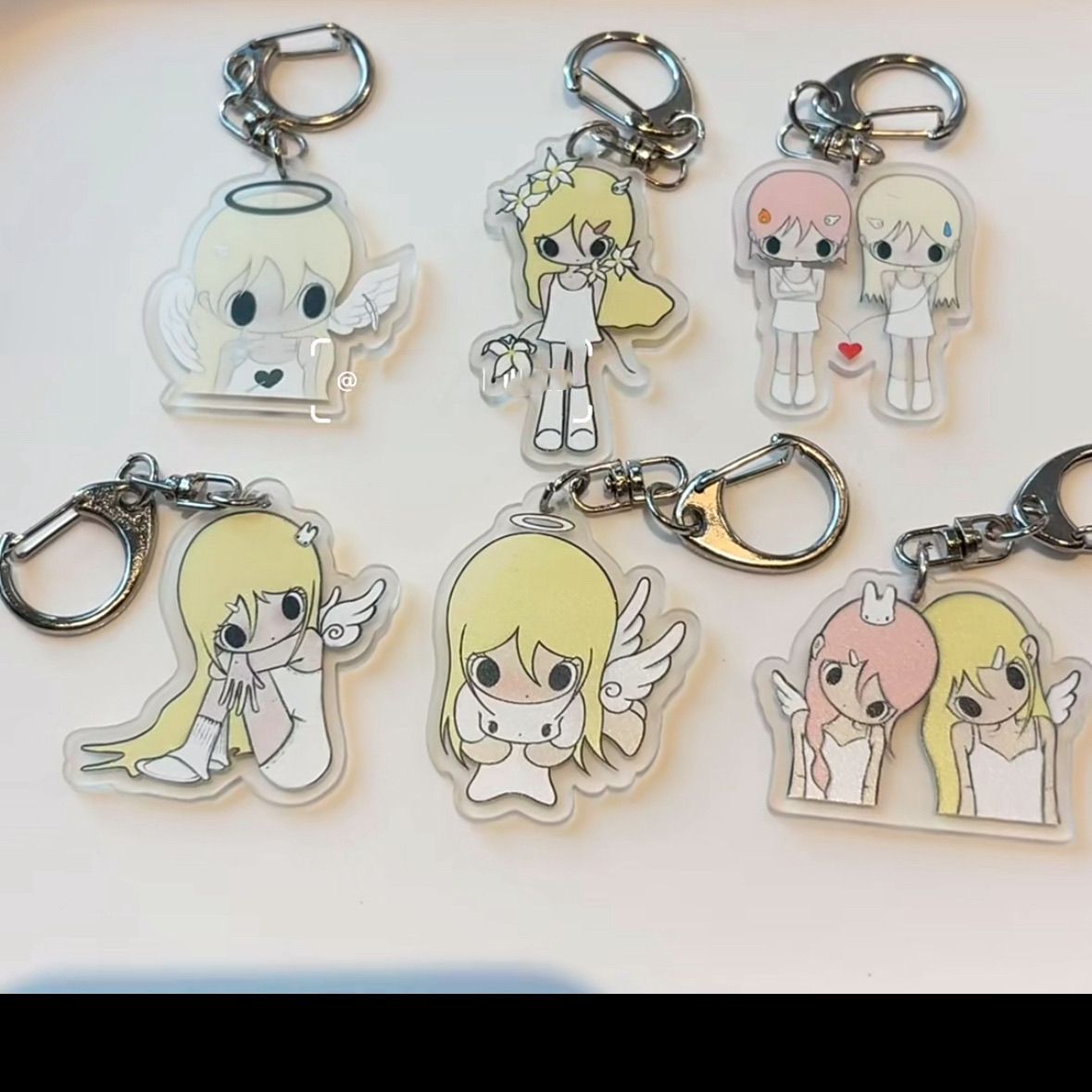 Tech Girl Accessories - INS Japanese Angel Girl Acrylic Keychain