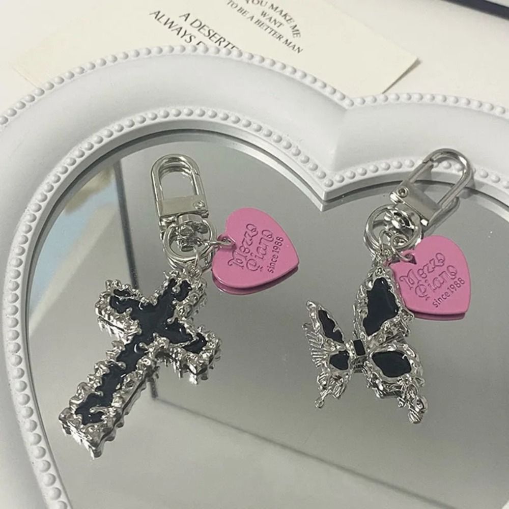 Tech Girl Accessories - Bag Pendant Butterfly Cross Key Chain