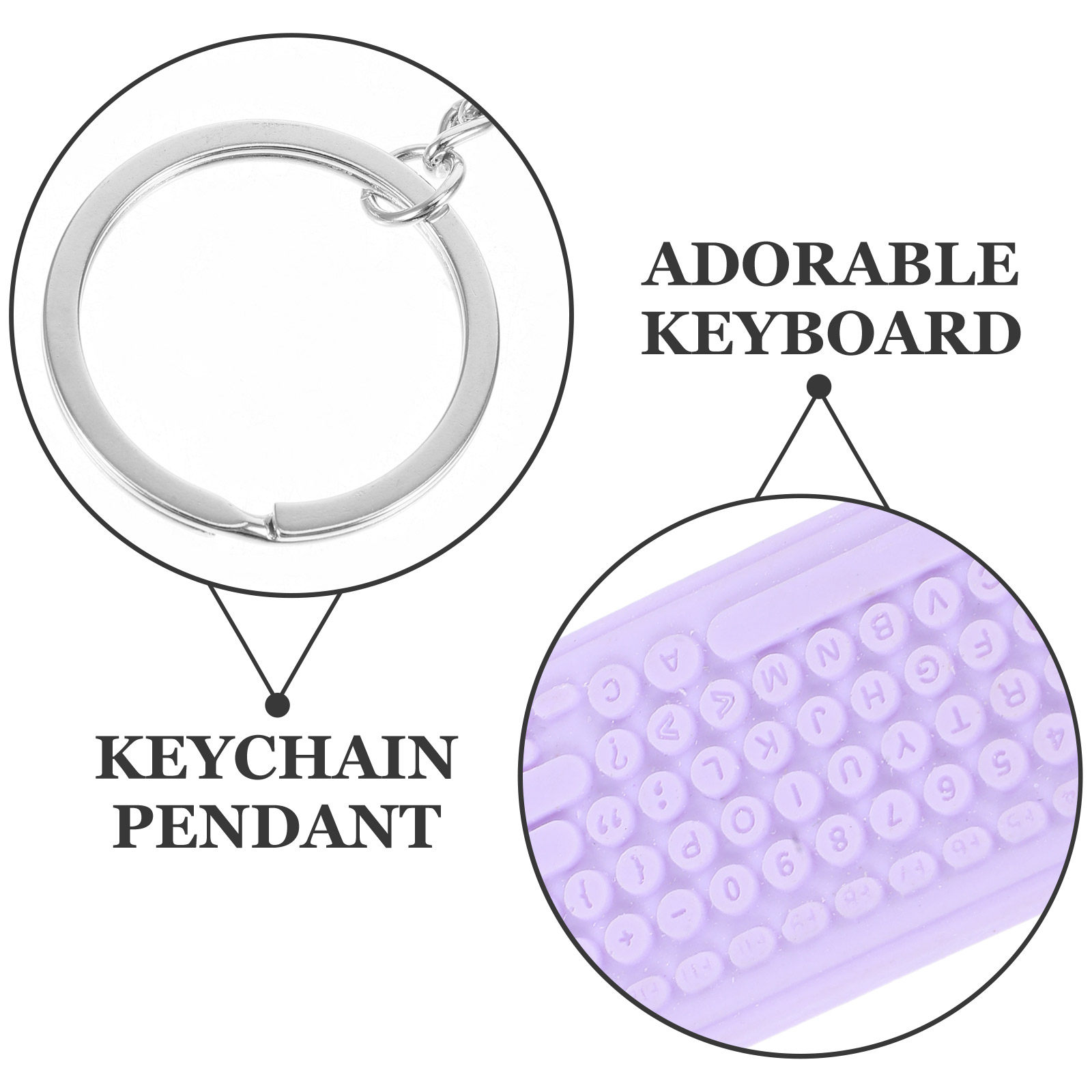 Mini Keyboard Mouse Keychain C - Tech Girl Accessories recension och pris