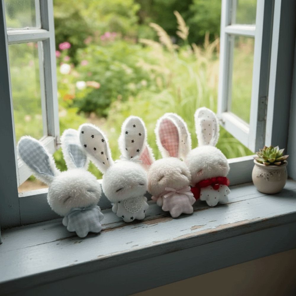 Cartoon Soft Stuffed Bunny Key - Tech Girl Accessories recension och pris