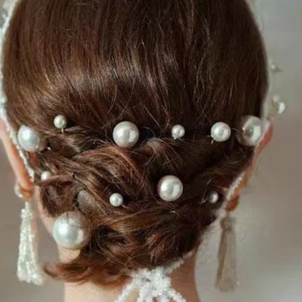 Pearl Crystal Hair Pins Comb S - Tech Accessories Women recension och pris