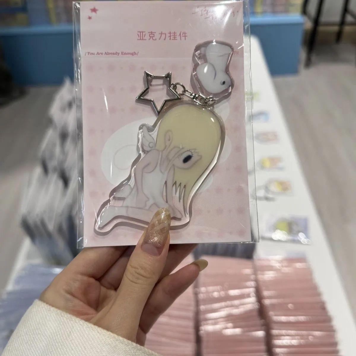 Japanese Angel Girl Acrylic Ke - Tech Girl Accessories recension och pris