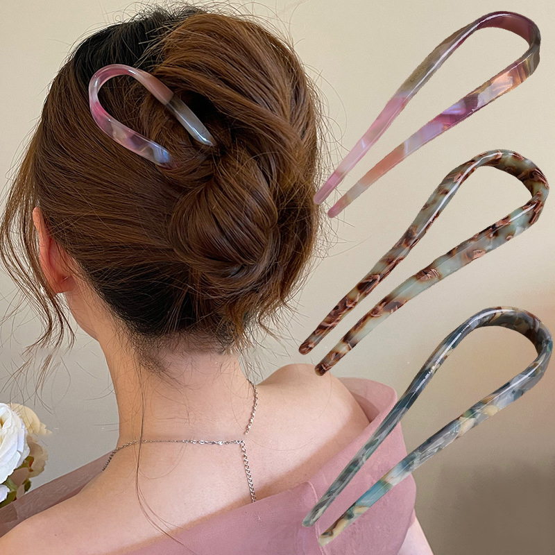 U-Shaped Hair Sticks Acetate A - Tech Accessories Women recension och pris