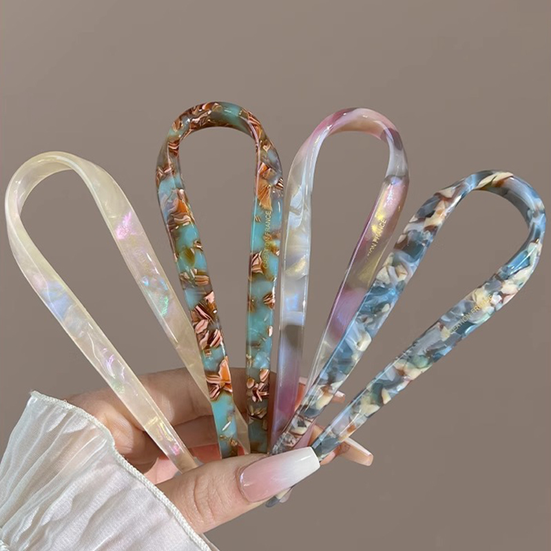 U-Shaped Hair Sticks Acetate A - Tech Accessories Women recension och pris
