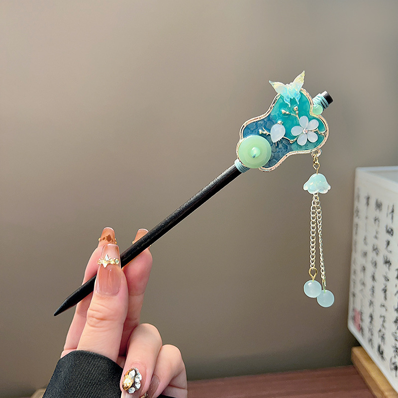 Classic Tassel Hair Stick Blac - Tech Accessories Women recension och pris
